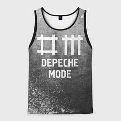Майка-безрукавка мужская Depeche Mode - grey gradient, цвет: 3D-черный