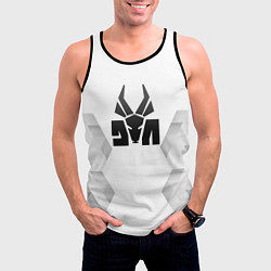 Майка-безрукавка мужская Die Antwoord white poly, цвет: 3D-черный — фото 2