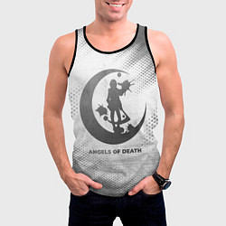 Майка-безрукавка мужская Angels of Death - white gradient, цвет: 3D-черный — фото 2