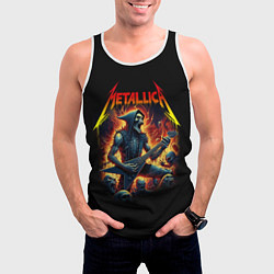 Майка-безрукавка мужская Metallica - James Alan Hatfield, цвет: 3D-белый — фото 2