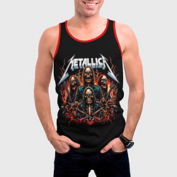Майка-безрукавка мужская Metallica forever - thrash metal, цвет: 3D-красный — фото 2