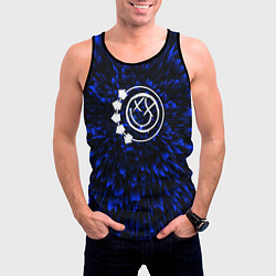 Майка-безрукавка мужская Blink 182 blue energy, цвет: 3D-черный — фото 2