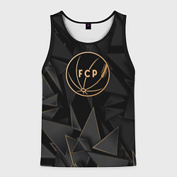 Майка-безрукавка мужская Porto golden poly, цвет: 3D-черный