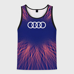 Майка-безрукавка мужская Audi red energy, цвет: 3D-черный