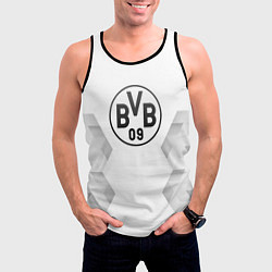 Майка-безрукавка мужская Borussia white poly, цвет: 3D-черный — фото 2