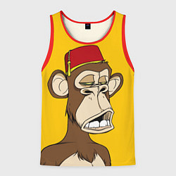 Майка-безрукавка мужская NFT ape monkey, цвет: 3D-красный