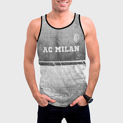 Майка-безрукавка мужская AC Milan - grey gradient посередине, цвет: 3D-черный — фото 2