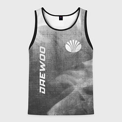 Майка-безрукавка мужская Daewoo - grey gradient вертикально, цвет: 3D-черный