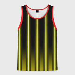 Майка-безрукавка мужская Neon yellow, цвет: 3D-красный