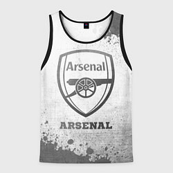 Майка-безрукавка мужская Arsenal - white gradient, цвет: 3D-черный