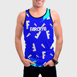 Майка-безрукавка мужская Farcry 6 pattern, цвет: 3D-черный — фото 2