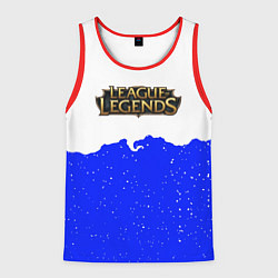 Майка-безрукавка мужская League of Legends ночь, цвет: 3D-красный