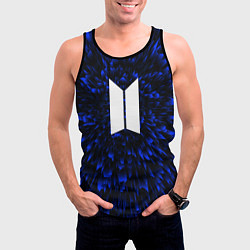 Майка-безрукавка мужская BTS blue energy, цвет: 3D-черный — фото 2