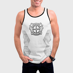 Майка-безрукавка мужская Bayer 04 white poly, цвет: 3D-черный — фото 2