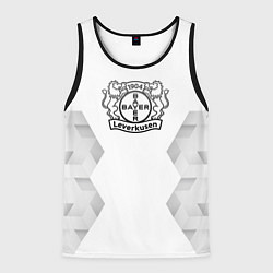 Майка-безрукавка мужская Bayer 04 white poly, цвет: 3D-черный
