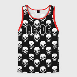 Мужская майка без рукавов AC DC rock skull