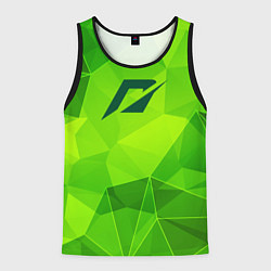 Майка-безрукавка мужская Need for Speed green poly, цвет: 3D-черный