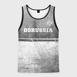 Майка-безрукавка мужская Borussia - grey gradient посередине, цвет: 3D-черный