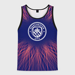 Майка-безрукавка мужская Manchester City red energy, цвет: 3D-черный