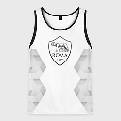 Майка-безрукавка мужская Roma white poly, цвет: 3D-черный