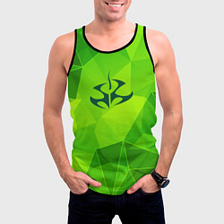Майка-безрукавка мужская Hitman green poly, цвет: 3D-черный — фото 2