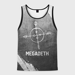 Майка-безрукавка мужская Megadeth - grey gradient, цвет: 3D-черный