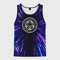 Майка-безрукавка мужская Leicester City neon energy, цвет: 3D-черный