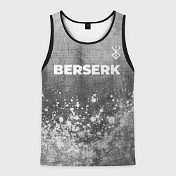 Мужская майка без рукавов Berserk - grey gradient посередине