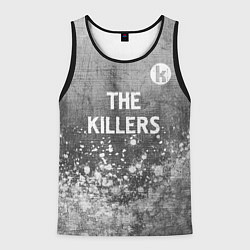 Майка-безрукавка мужская The Killers - grey gradient посередине, цвет: 3D-черный