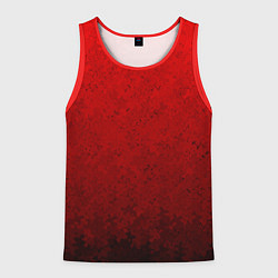 Майка-безрукавка мужская Градиент красный текстурированный в тёмный, цвет: 3D-красный