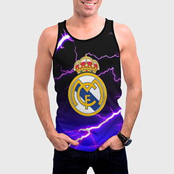 Майка-безрукавка мужская Real Madrid storm, цвет: 3D-черный — фото 2