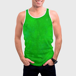 Майка-безрукавка мужская Свет зелёного фонаря, цвет: 3D-белый — фото 2