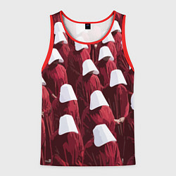 Майка-безрукавка мужская Рассказ служанки паттерн, цвет: 3D-красный