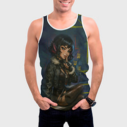 Майка-безрукавка мужская Джейн Доу из ззз, цвет: 3D-белый — фото 2