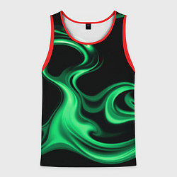 Майка-безрукавка мужская Color green smoke, цвет: 3D-красный
