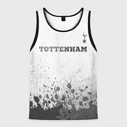 Майка-безрукавка мужская Tottenham - white gradient посередине, цвет: 3D-черный