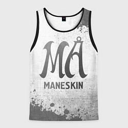 Майка-безрукавка мужская Maneskin - white gradient, цвет: 3D-черный
