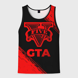 Мужская майка без рукавов GTA - red gradient