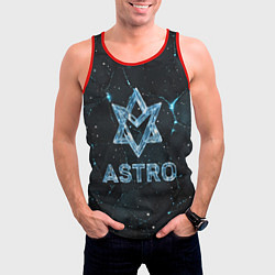 Майка-безрукавка мужская Astro логотип из синего стекла, цвет: 3D-красный — фото 2