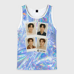 Майка-безрукавка мужская Astro четыре фото, цвет: 3D-белый