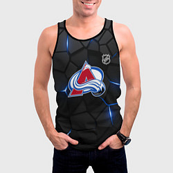 Майка-безрукавка мужская Колорадо Эвеланш - плиты с подсветкой, цвет: 3D-черный — фото 2