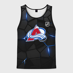 Майка-безрукавка мужская Колорадо Эвеланш - плиты с подсветкой, цвет: 3D-черный