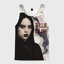 Майка-безрукавка мужская Билли Айлиш в стиле готики, цвет: 3D-белый