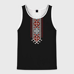 Майка-безрукавка мужская Славянские традиции и символы, цвет: 3D-белый