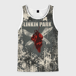 Майка-безрукавка мужская Linkin Park - Hybrid Theory, цвет: 3D-белый