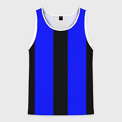 Мужская майка без рукавов Color blue black stripes