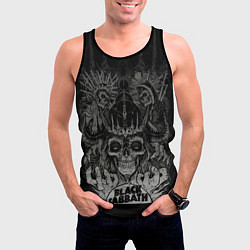 Майка-безрукавка мужская Black Sabbath death skull, цвет: 3D-черный — фото 2
