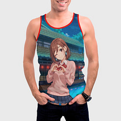 Майка-безрукавка мужская Милашка Сиратори Айра Дандадан, цвет: 3D-красный — фото 2