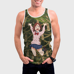 Майка-безрукавка мужская Сиратори Айра испуганная в полете, цвет: 3D-белый — фото 2