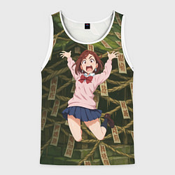 Майка-безрукавка мужская Сиратори Айра испуганная в полете, цвет: 3D-белый